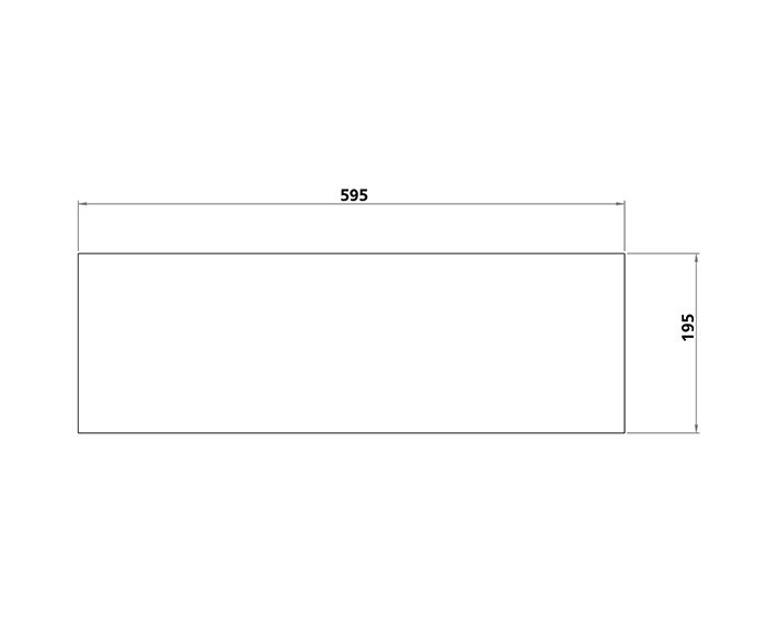 Hygiene shield 595x195mm in the group Products / Accessories at Nokalux (955193)
