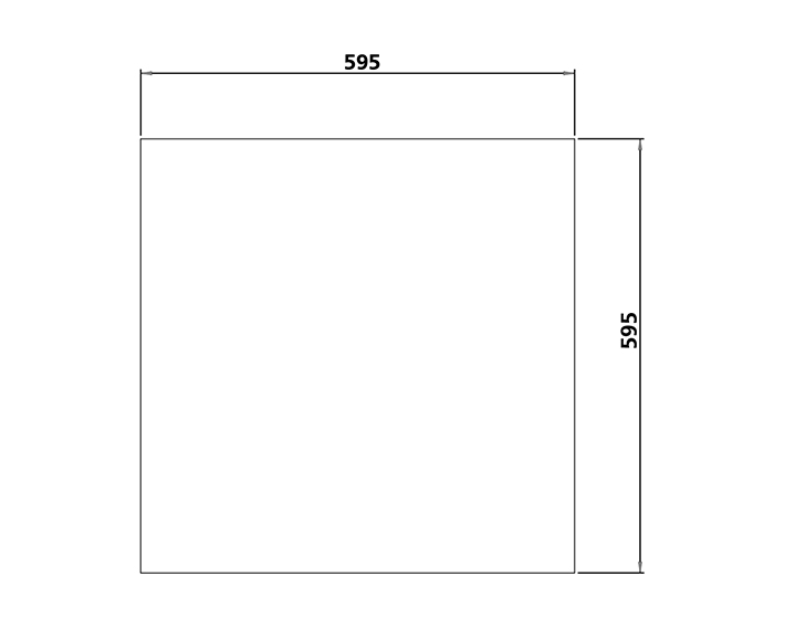 Hygiene shield 595 x 595 in the group Products / Accessories at Nokalux (955194)
