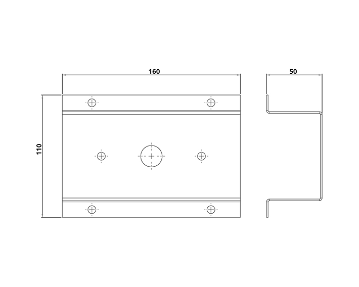 Spacer surface mounted cable in the group Products / Accessories at Nokalux (955421)