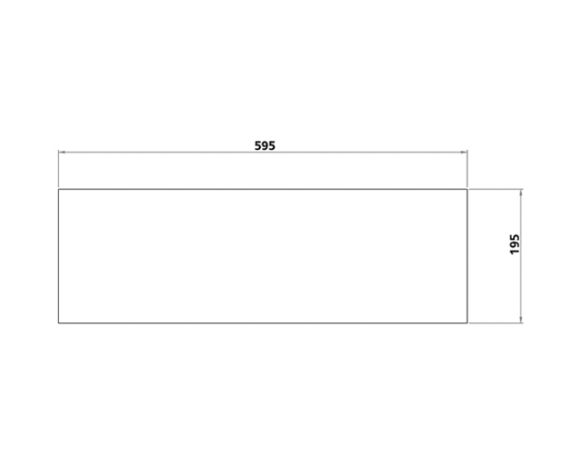 Hygiene shield 595x195mm