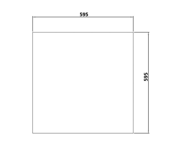 Hygiene shield 595 x 595