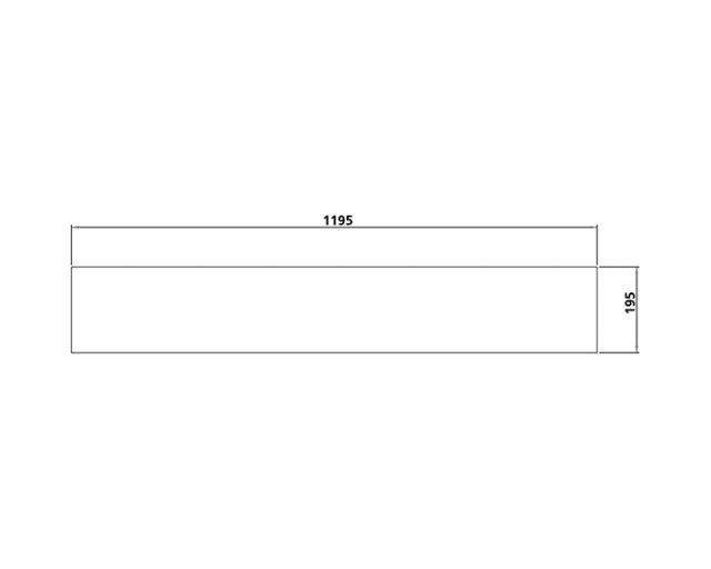Hygiene shield 1195x195mm