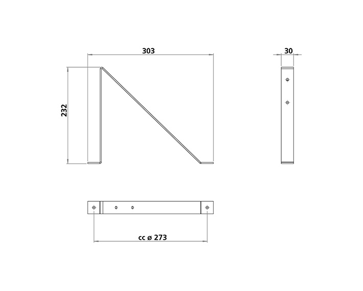 45/90 bracket (pair)