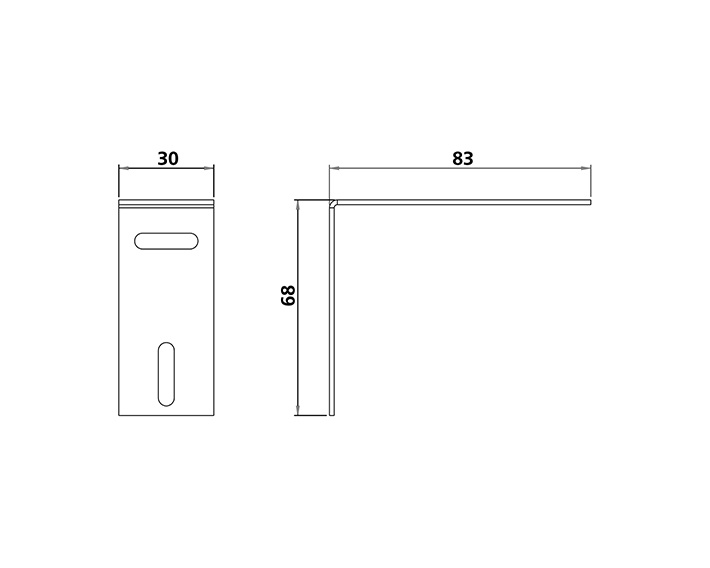 Wall bracket Office 90* /par