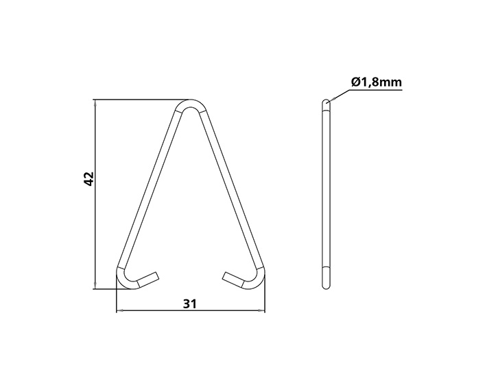 Wire bracket/pair