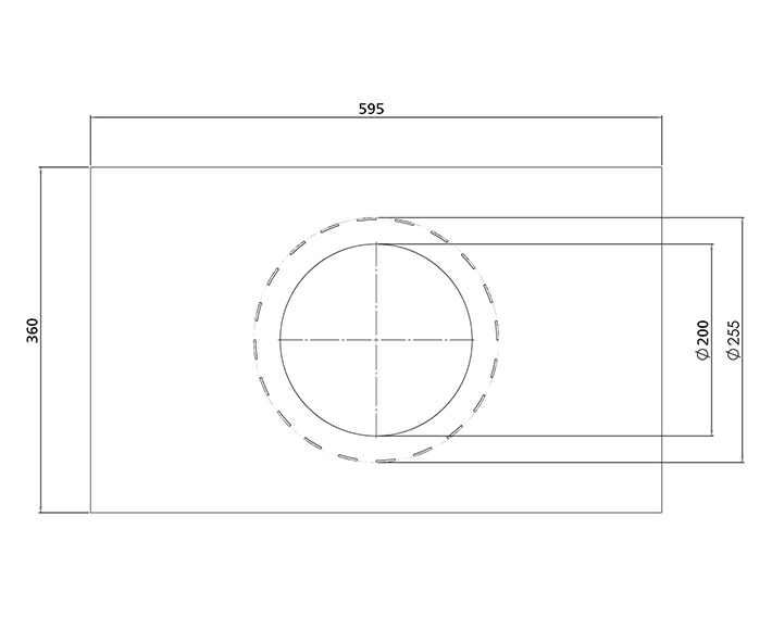 Plate for soft ceilings